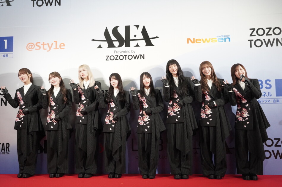 櫻坂46、『ASEA 2025』レッドカーペットに登場