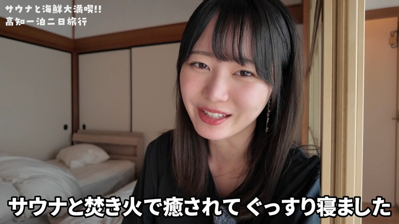 いけちゃん、水着姿でサウナを満喫の画像