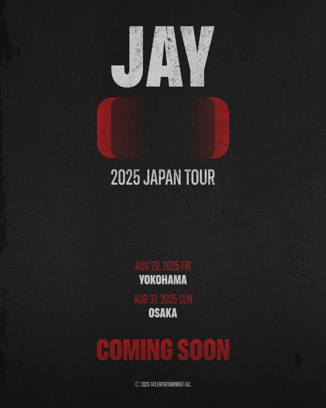 JAY（iKON）『JAY [ ] 2025 JAPAN TOUR』告知画像