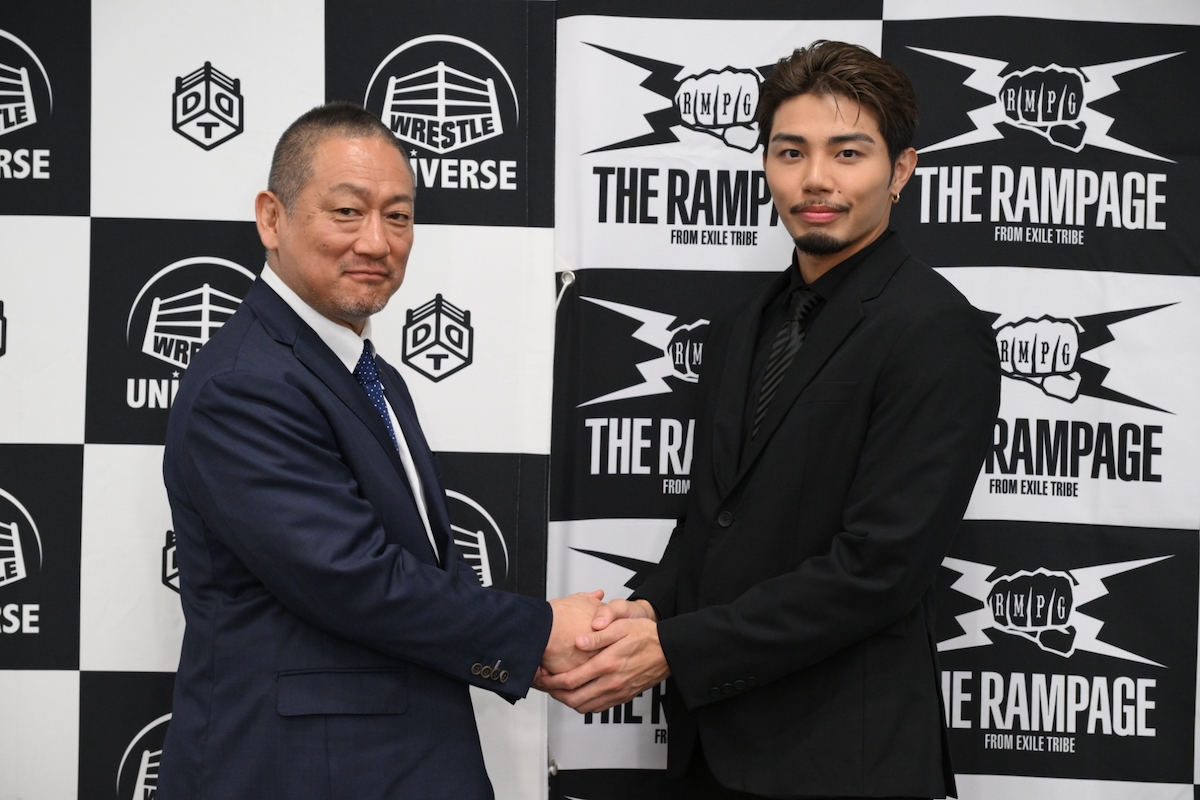 THE RAMPAGE 武知海青、DDTプロレスに入団の画像