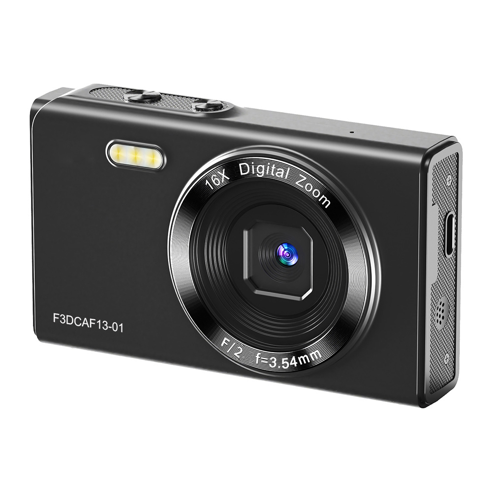 多機能デジカメ、前モニター付きで自撮りも快適の画像