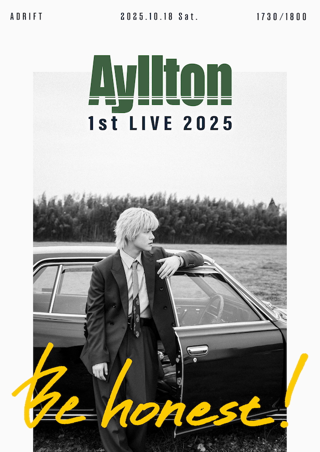 『Ayllton 1st LIVE 2025 “Be honest!”』フライヤー