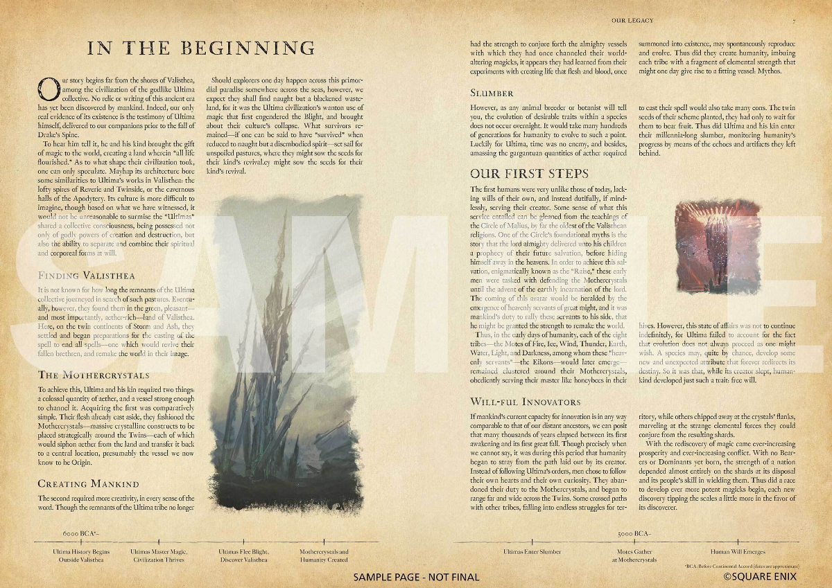 『ファイナルファンタジーXVI』公式設定本の画像