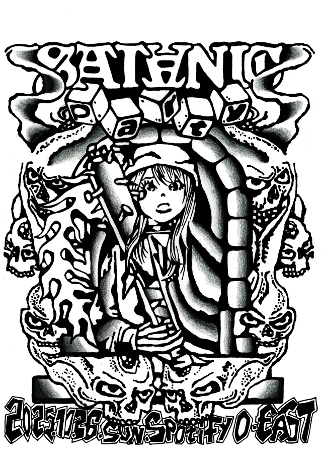 『SATANIC PARTY 2025』告知フライヤー