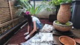 森泉、自宅の庭をDIYの画像