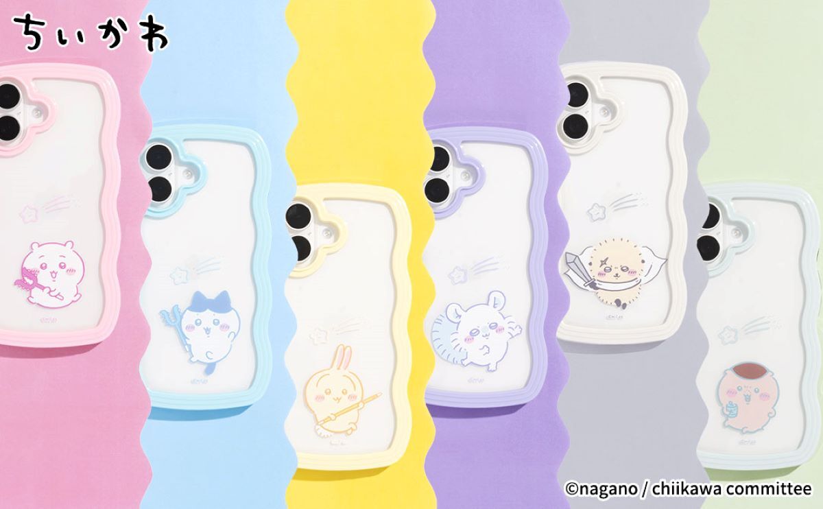 『ちいかわ』うねうねが可愛いスマホケース