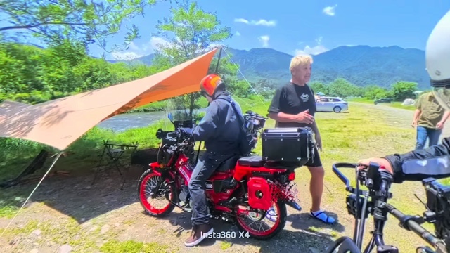 よゐこ濱口、愛車で日帰りキャンプを満喫の画像