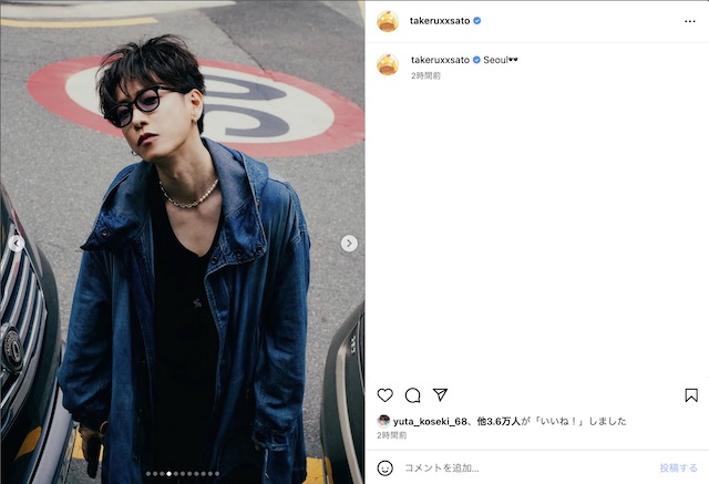 佐藤健 公式Instagramより