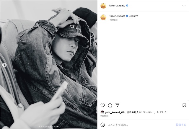 佐藤健 公式Instagramより