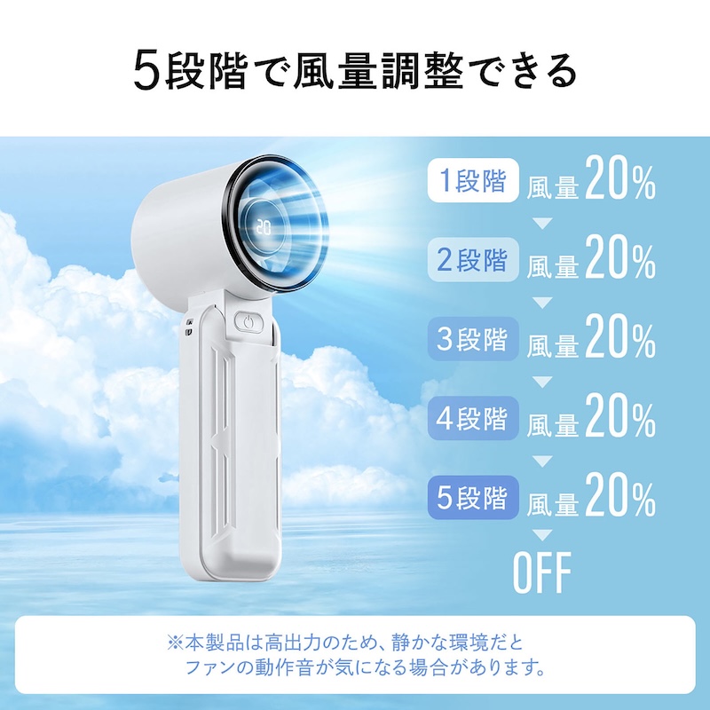 “ドライヤー級”の3WAYハンディファンの画像