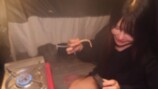 車中泊女子YouTuber、晩酌堪能の画像