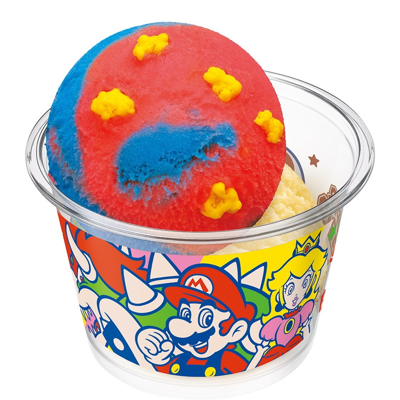 マリオとサーティワン アイスクリームがコラボの画像