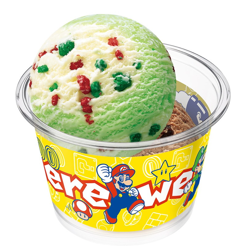 マリオとサーティワン アイスクリームがコラボの画像