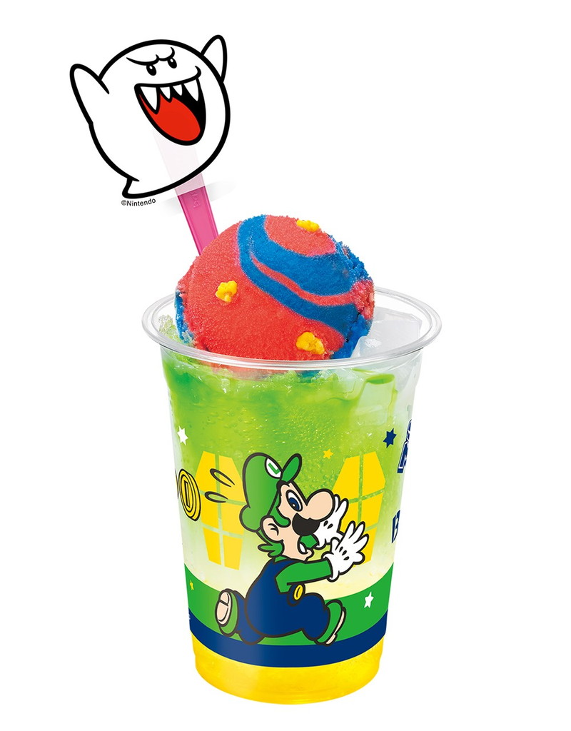 マリオとサーティワン アイスクリームがコラボの画像