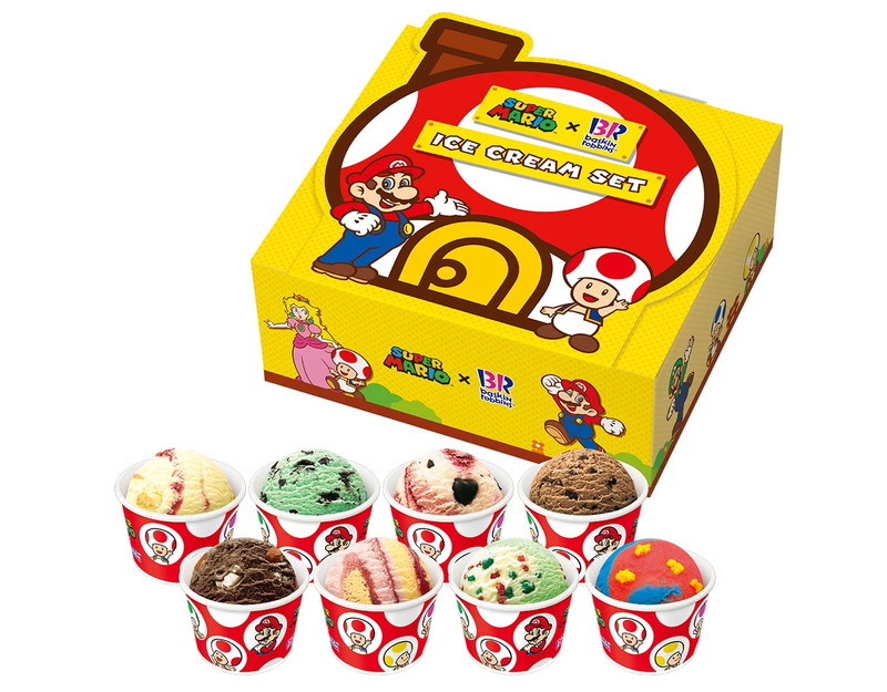 マリオとサーティワン アイスクリームがコラボの画像