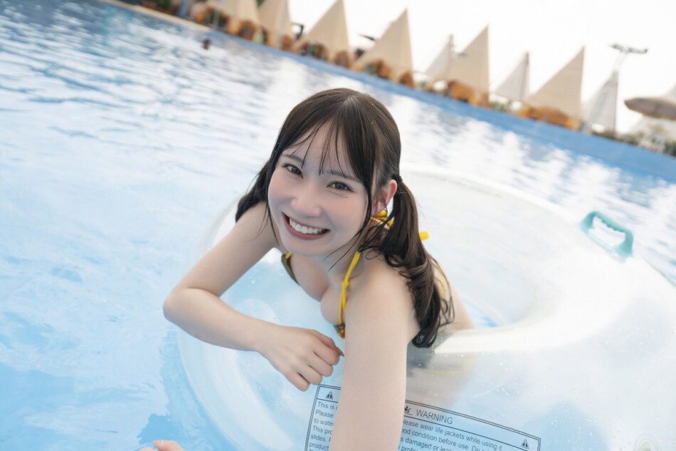 SKE48大村杏『ヘビロテ』ランジェリー姿に