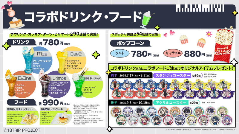 『18TRIP』×「ROUND1」コラボが決定の画像