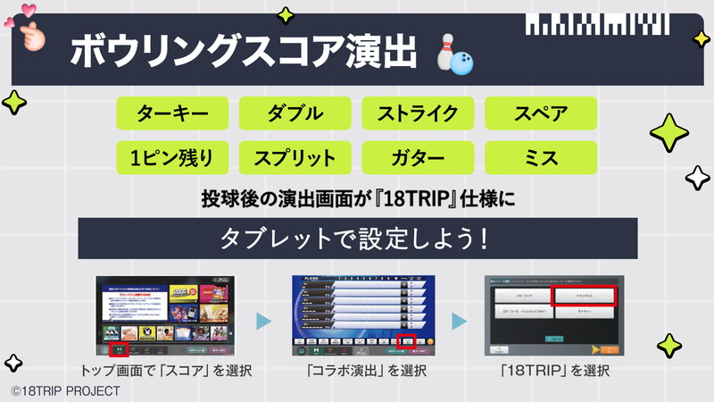 『18TRIP』×「ROUND1」コラボが決定の画像