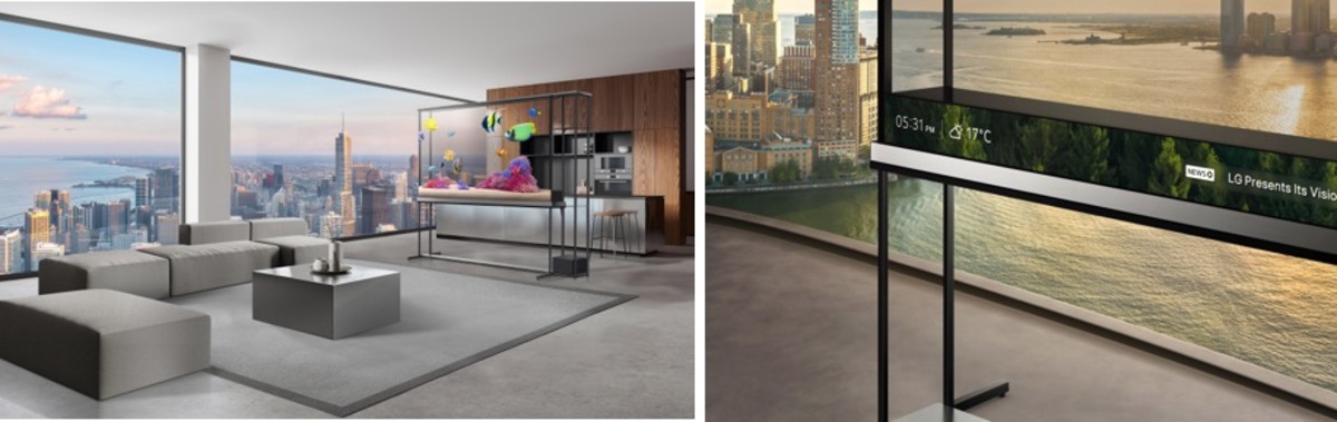 LG、世界初の透過型4K有機EL『LG OLED T』の画像