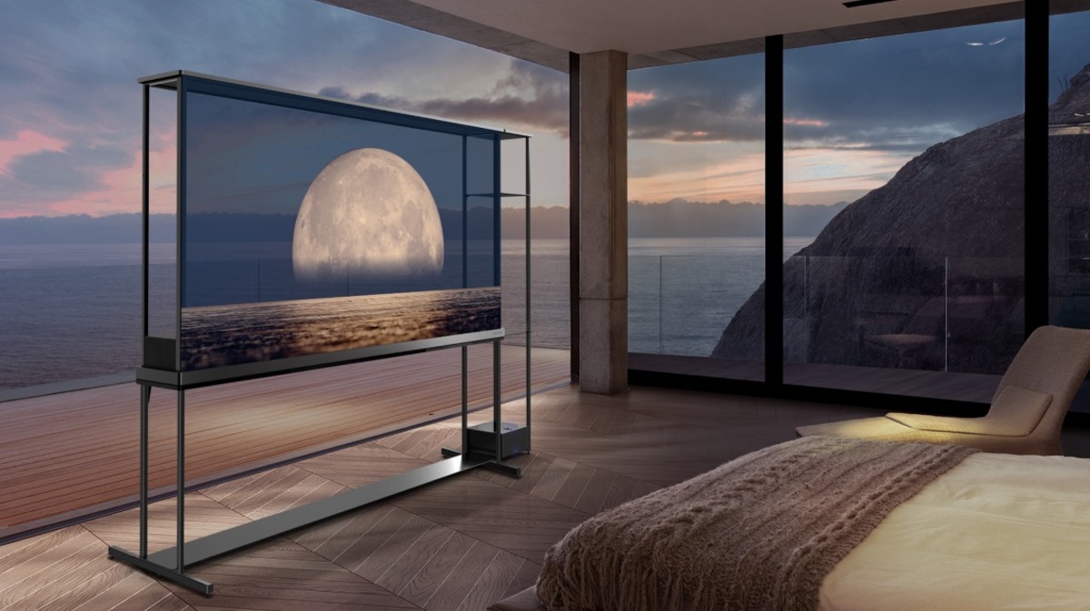 LG、世界初の透過型4K有機EL『LG OLED T』