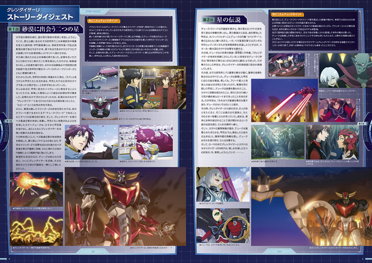 『グレンダイザーU』を網羅した書籍発売の画像