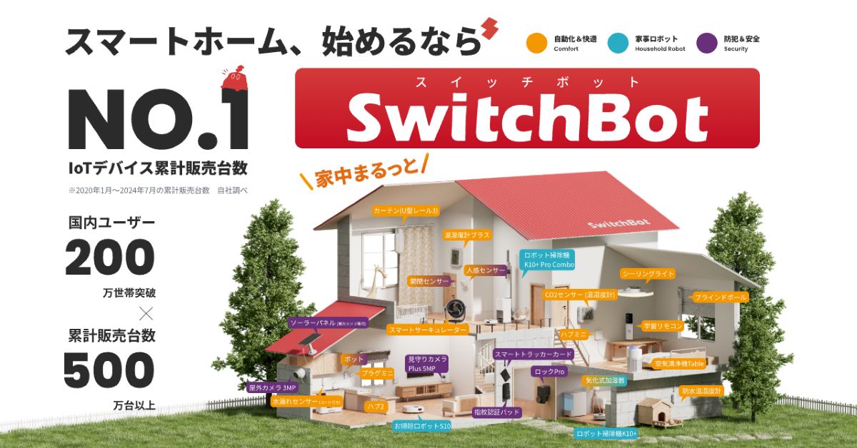SwitchBot、新作ロボ掃除機『K11+』登場の画像
