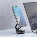 サンワサプライ、真空吸着式MagSafeスタンドの画像