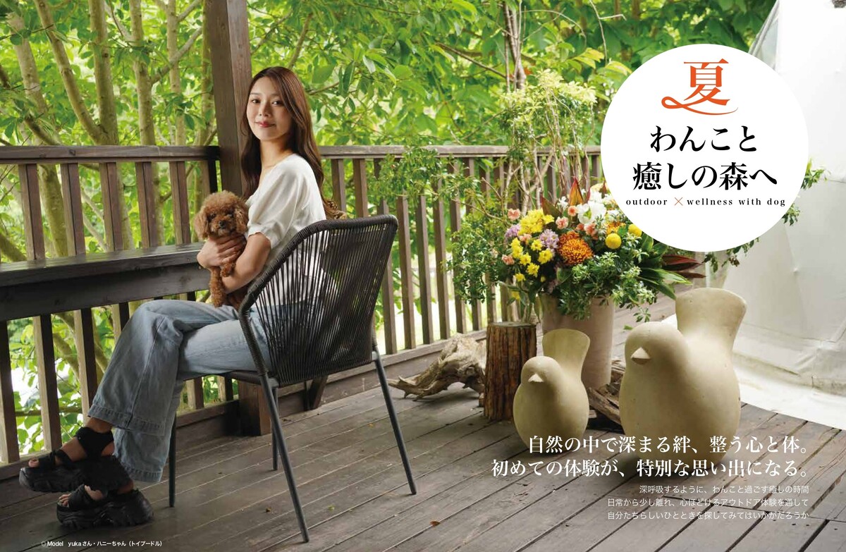 矢田亜希子、愛犬専門誌『chico』に登場の画像
