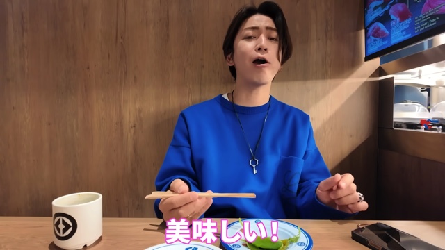 亀梨が注文した万博のくら寿司メニュー