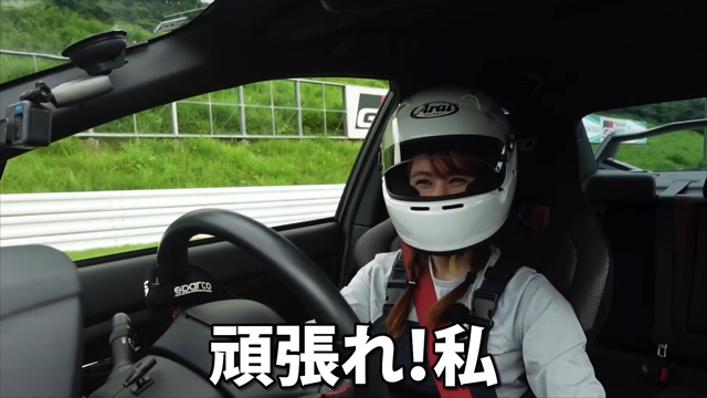 サーキットを走るあま猫