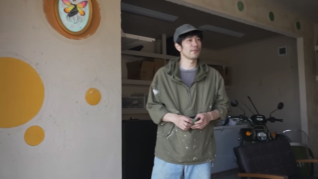 松山ケンイチの自宅のガレージ