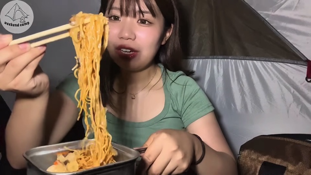 千葉県・館山のキャンプ場でソロキャンをするたにりか