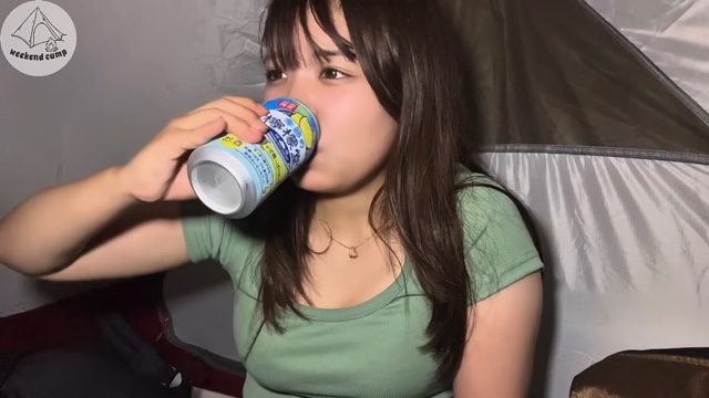 千葉県・館山のキャンプ場でソロキャンをするたにりか