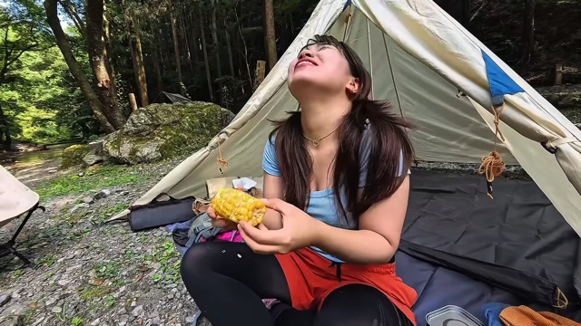 大自然のなかでお酒を堪能する、週末キャンプチャンネル。のりか