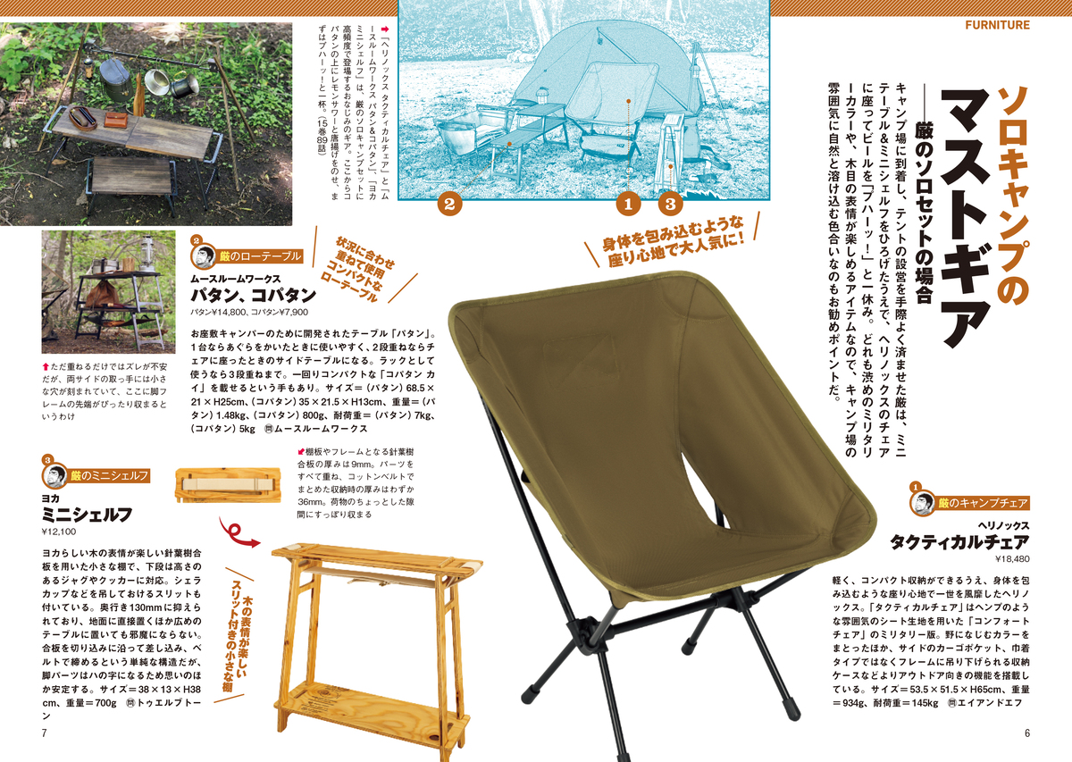 『ふたりソロキャンプ』登場ギア図鑑の画像