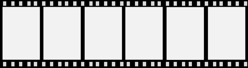 35㎜フィルムサイズ（上）とハーフフィルムサイズ（下）の画像