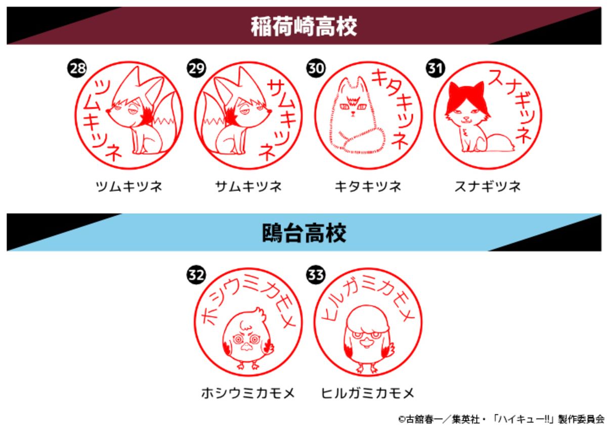 『ハイキュー!!』アニマルモチーフペンの画像