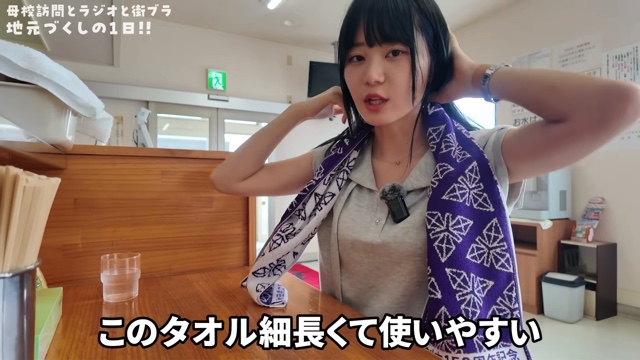 在校生と交流するいけちゃん