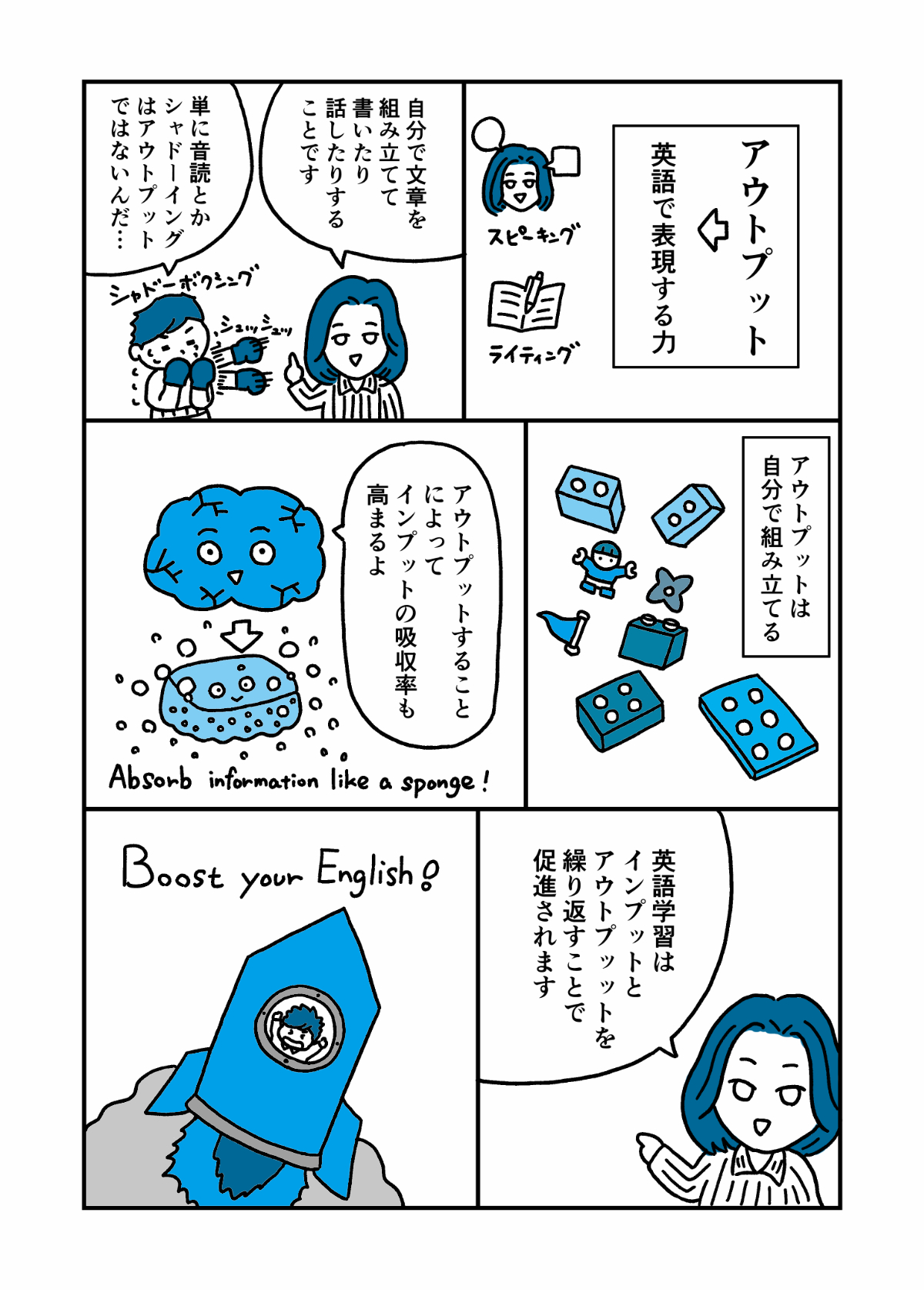 話すための英語を育てる7つのステップの画像