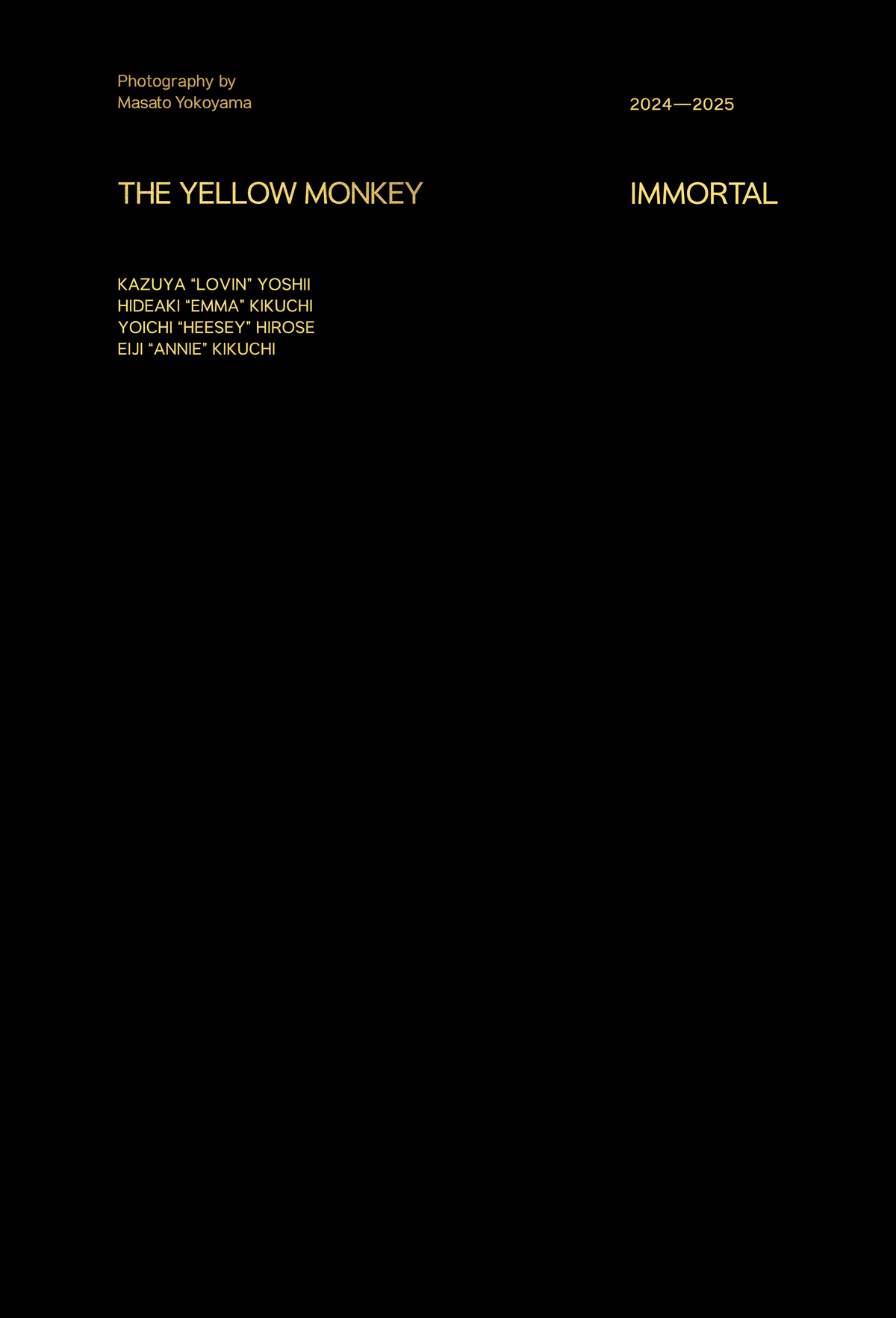 THE YELLOW MONKEY全国ツアー写真集発売の画像