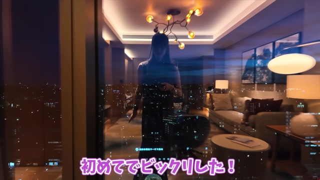 横浜の高級ホテルを満喫するあま猫