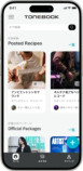 TONEBOOK アプリ画面イメージ