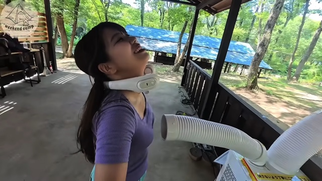 クーラー付きのサイトで涼む週末キャンプチャンネル。のたにりか