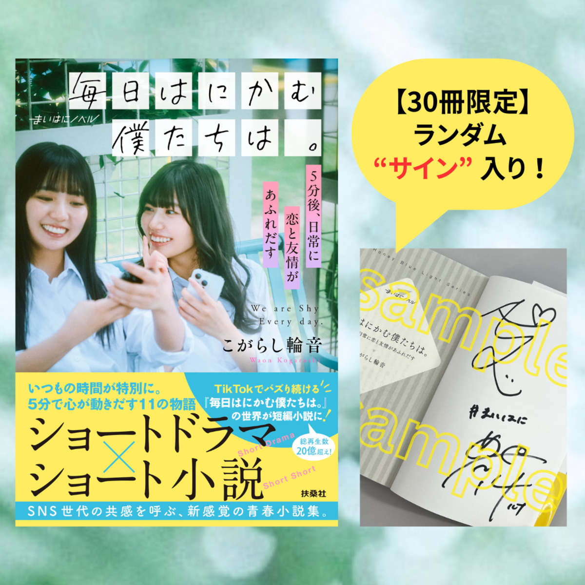 『毎日はにかむ僕たちは。』小説第2弾発売