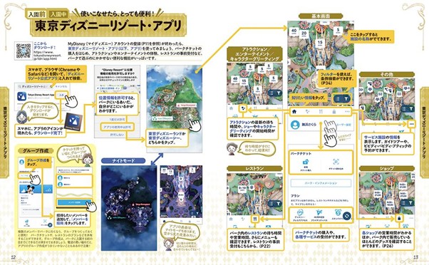 ディズニーでのアプリ操作の解説ガイド発売の画像