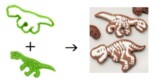 恐竜の化石がおうちで作れるクッキー型BOOKの画像