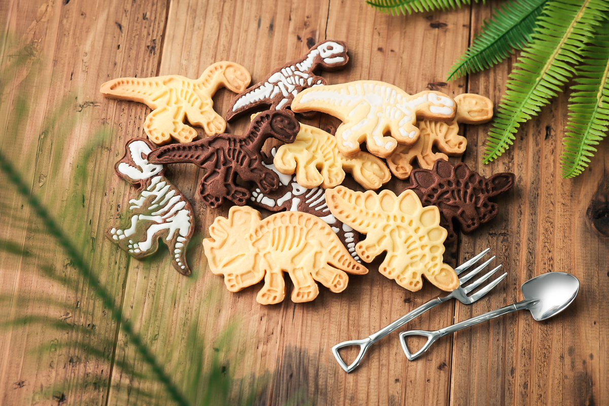 恐竜の化石がおうちで作れるクッキー型BOOK