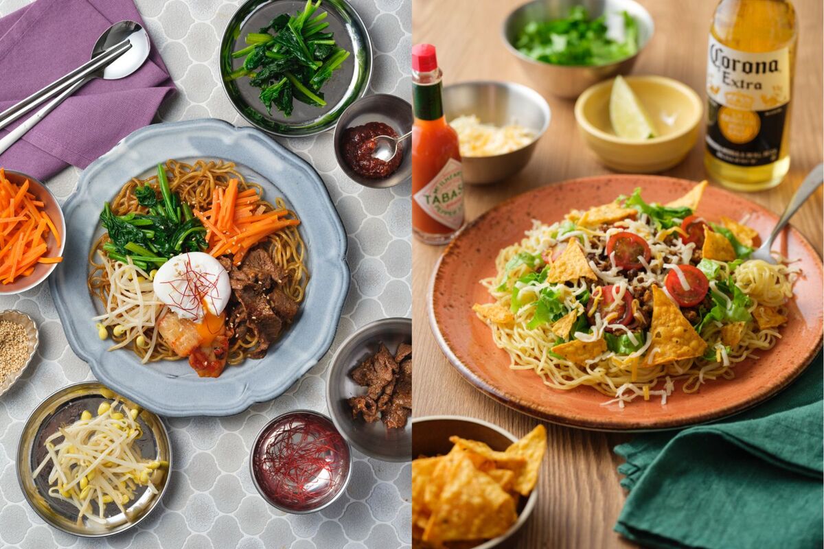 ”マルちゃん焼そば”が世界中の料理に変身の画像