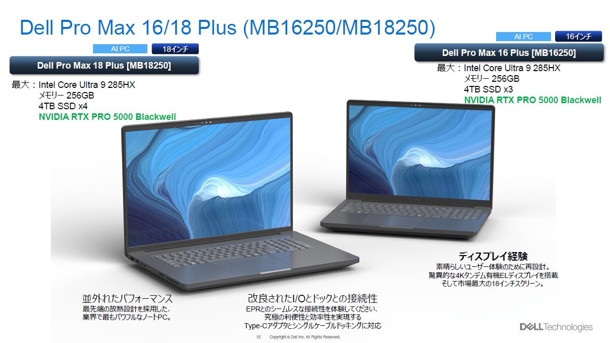 Dell Pro Maxモバイルノートをレポートの画像