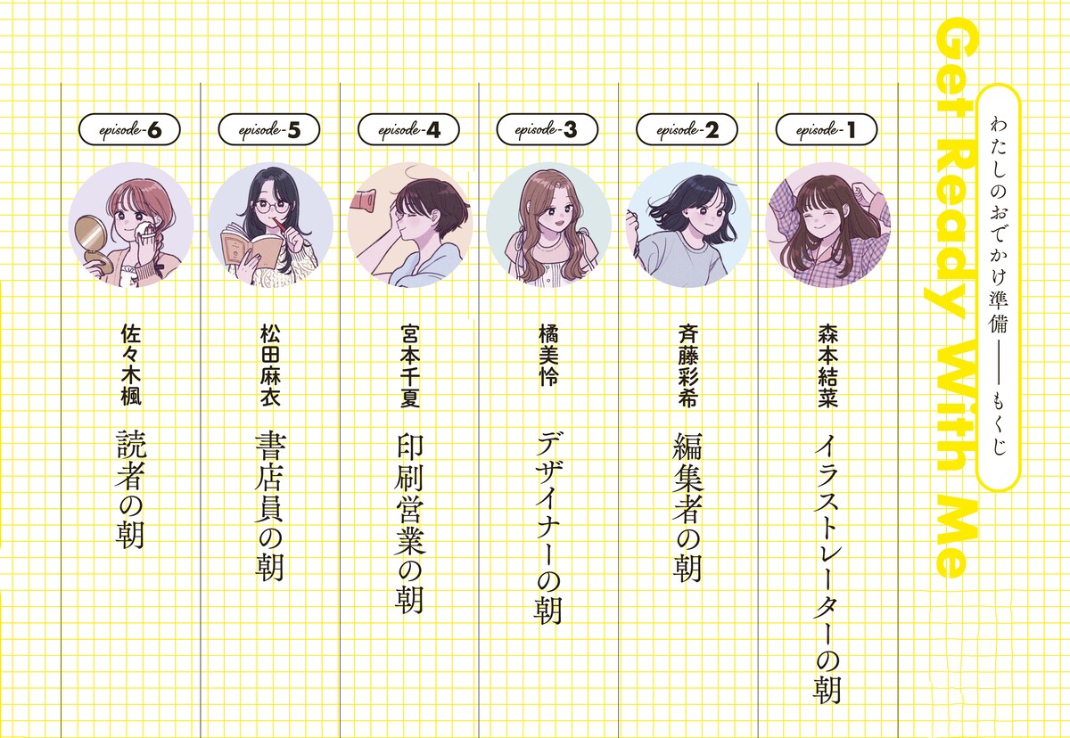 出版業界で働く女性たちの朝の準備を覗き見の画像